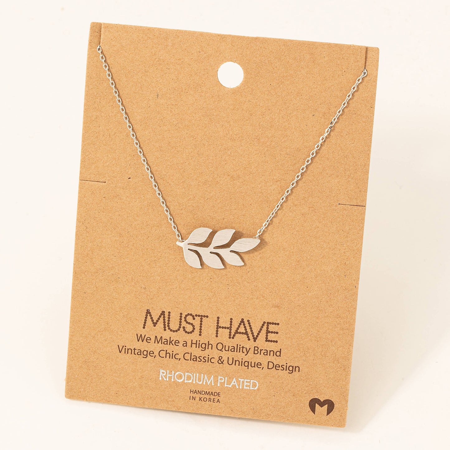 Dainty Leaf Pendant Necklace