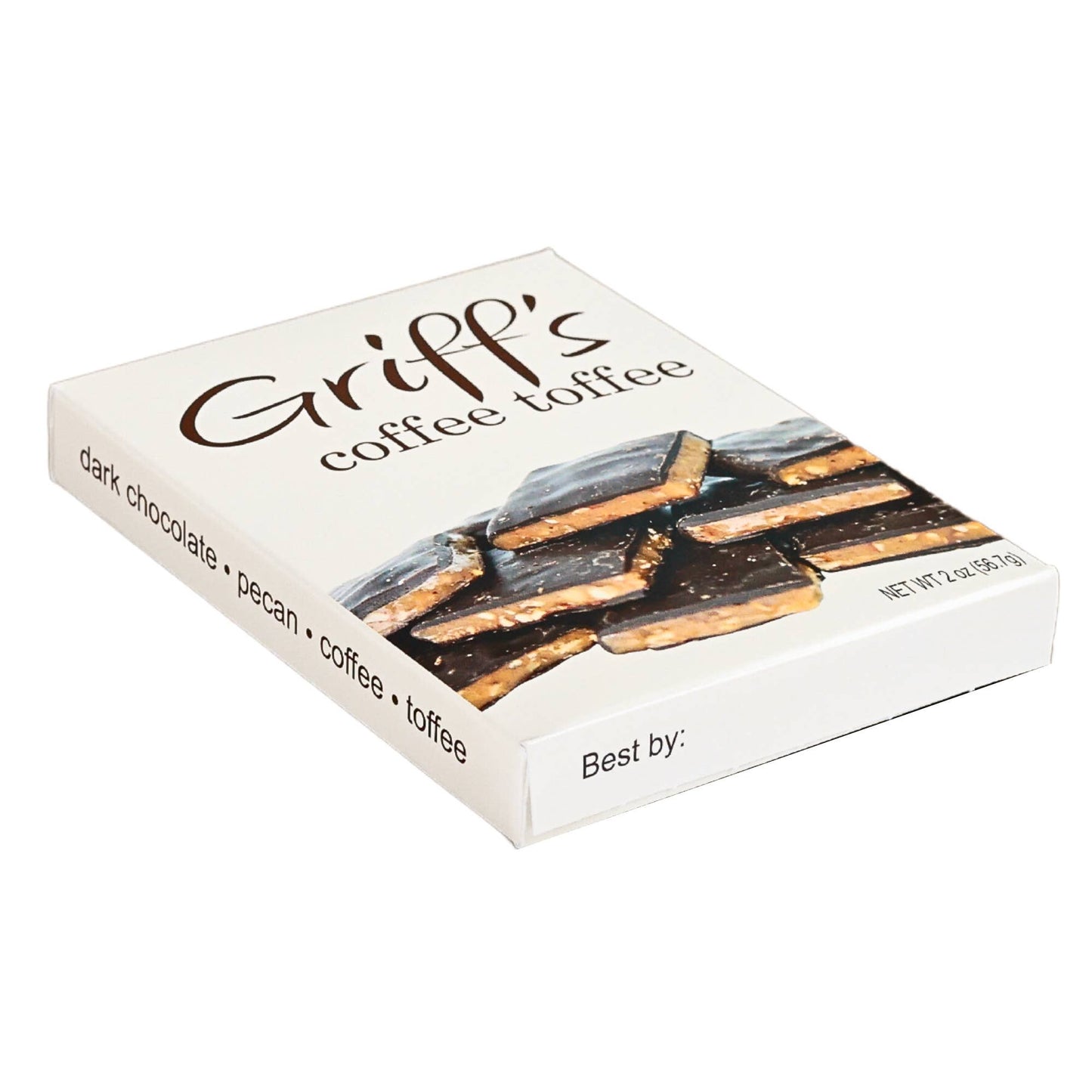 Griff's Coffee Toffee - 2oz Dark Chocolate Toffee