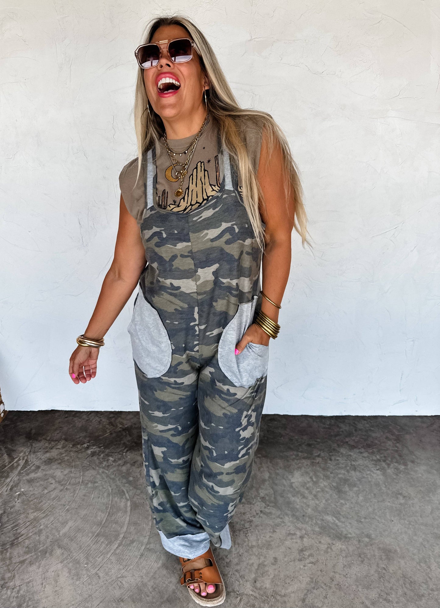 RICKI CAMO ROMPER