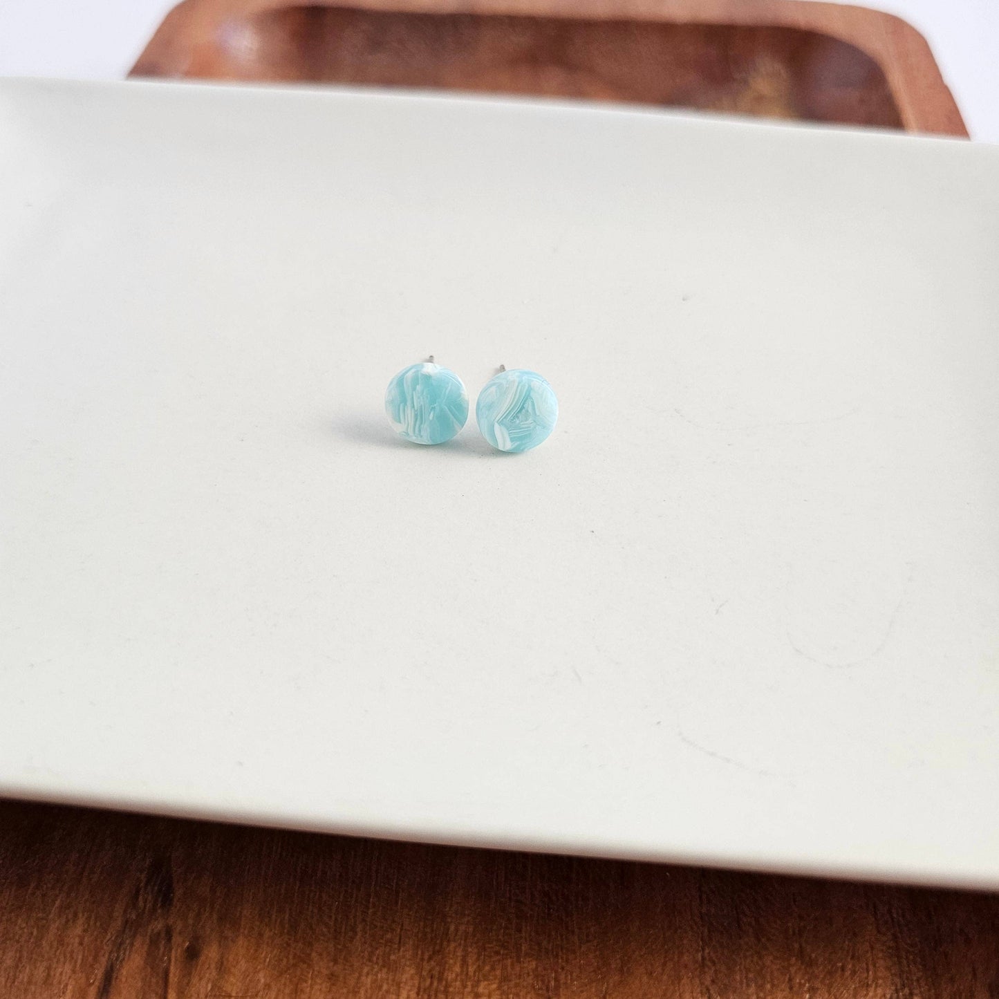 Kate Studs - Aquamarine // Jewelry, Earrings, Gift