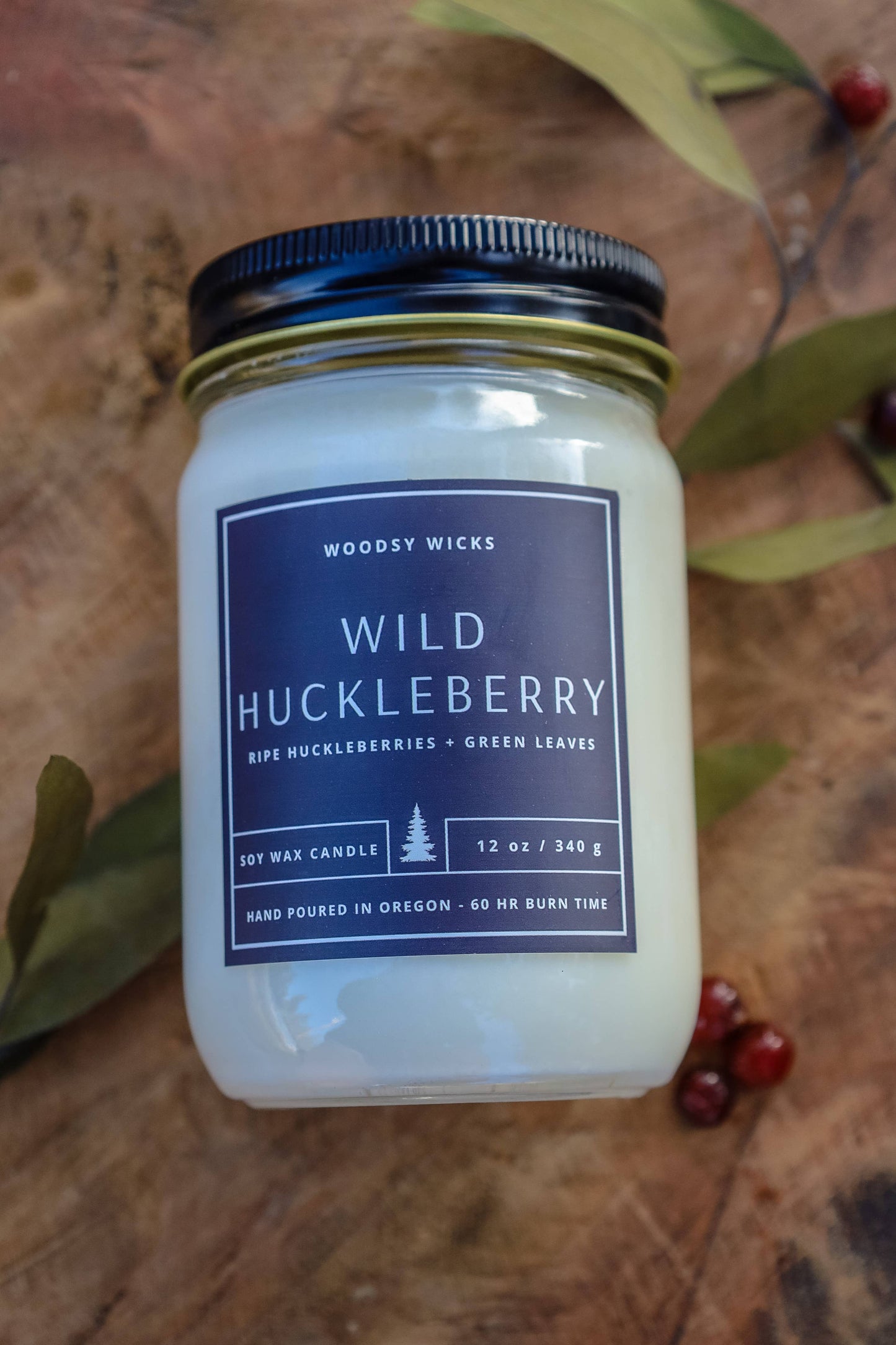 Wild Huckleberry Soy Wax Candle