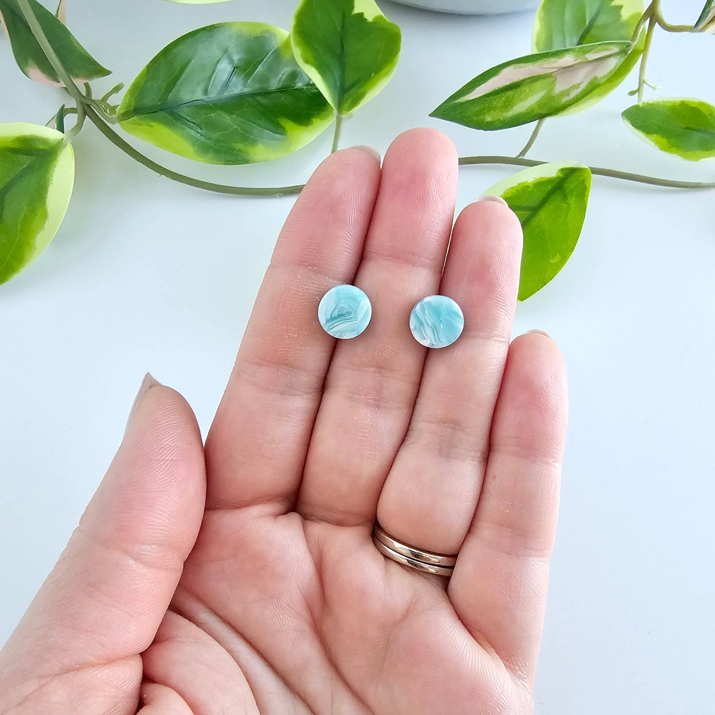 Kate Studs - Aquamarine // Jewelry, Earrings, Gift