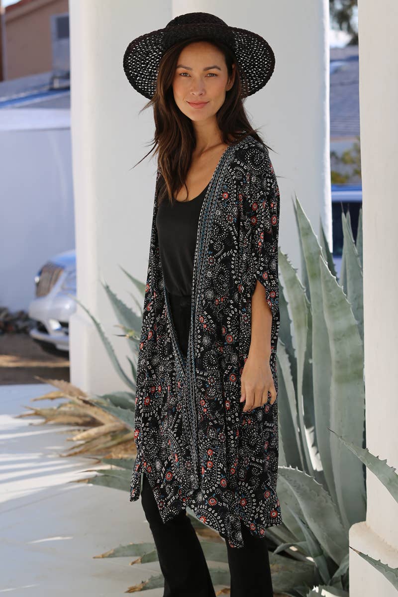 Printed Kimono