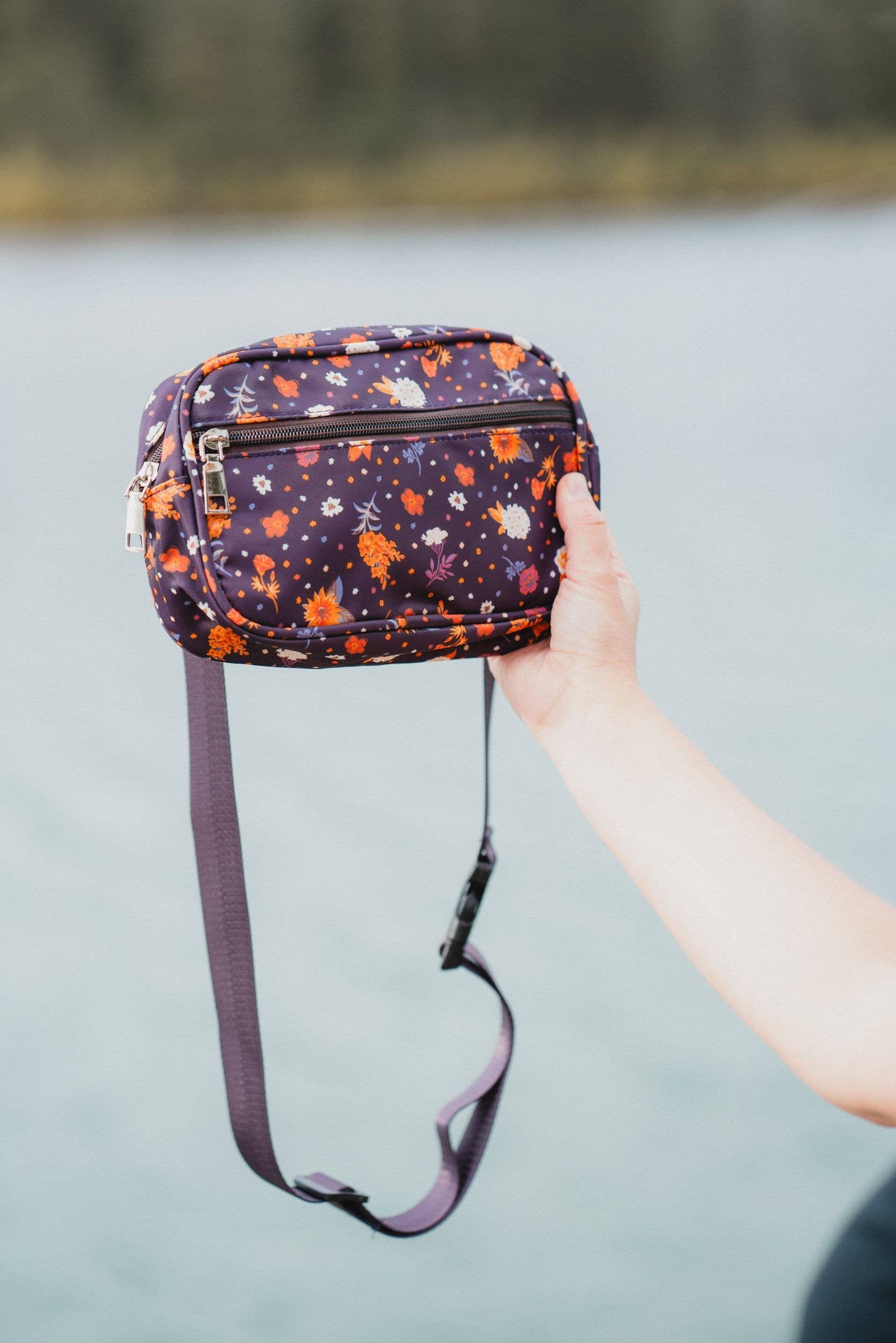 Belt Bag - Plum Floral