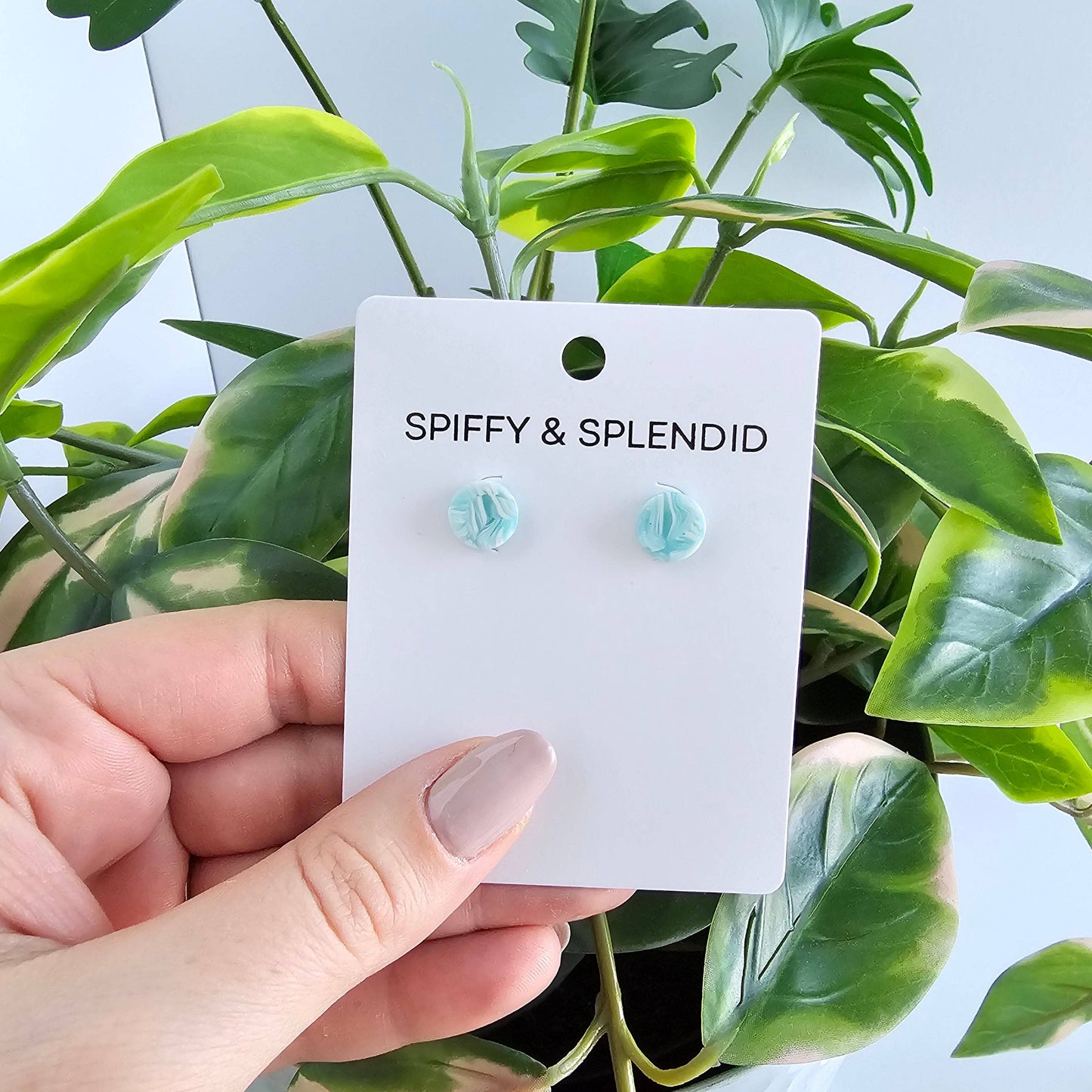Kate Studs - Aquamarine // Jewelry, Earrings, Gift
