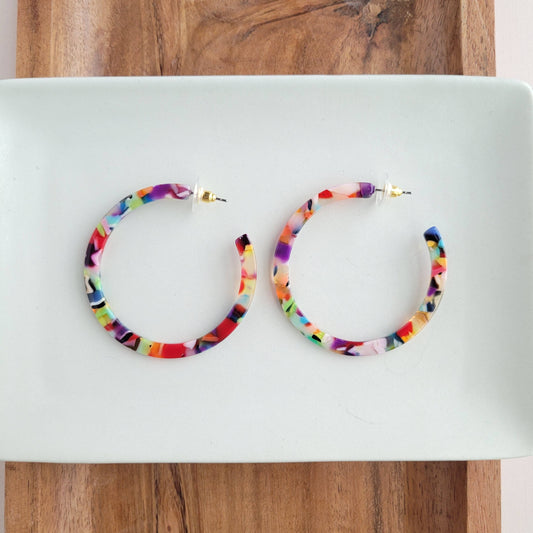 Cameron Hoops - Fiesta // Earrings, Gifts, Jewelry