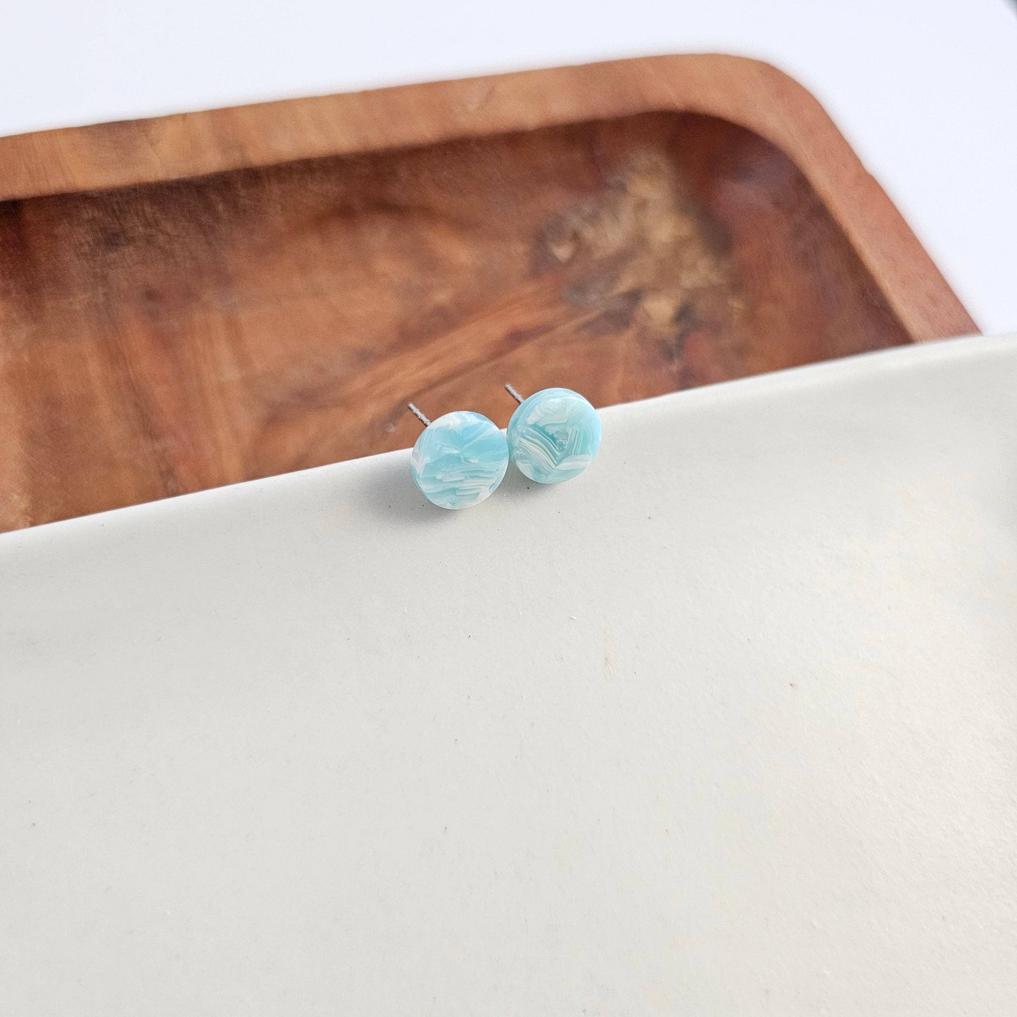 Kate Studs - Aquamarine // Jewelry, Earrings, Gift