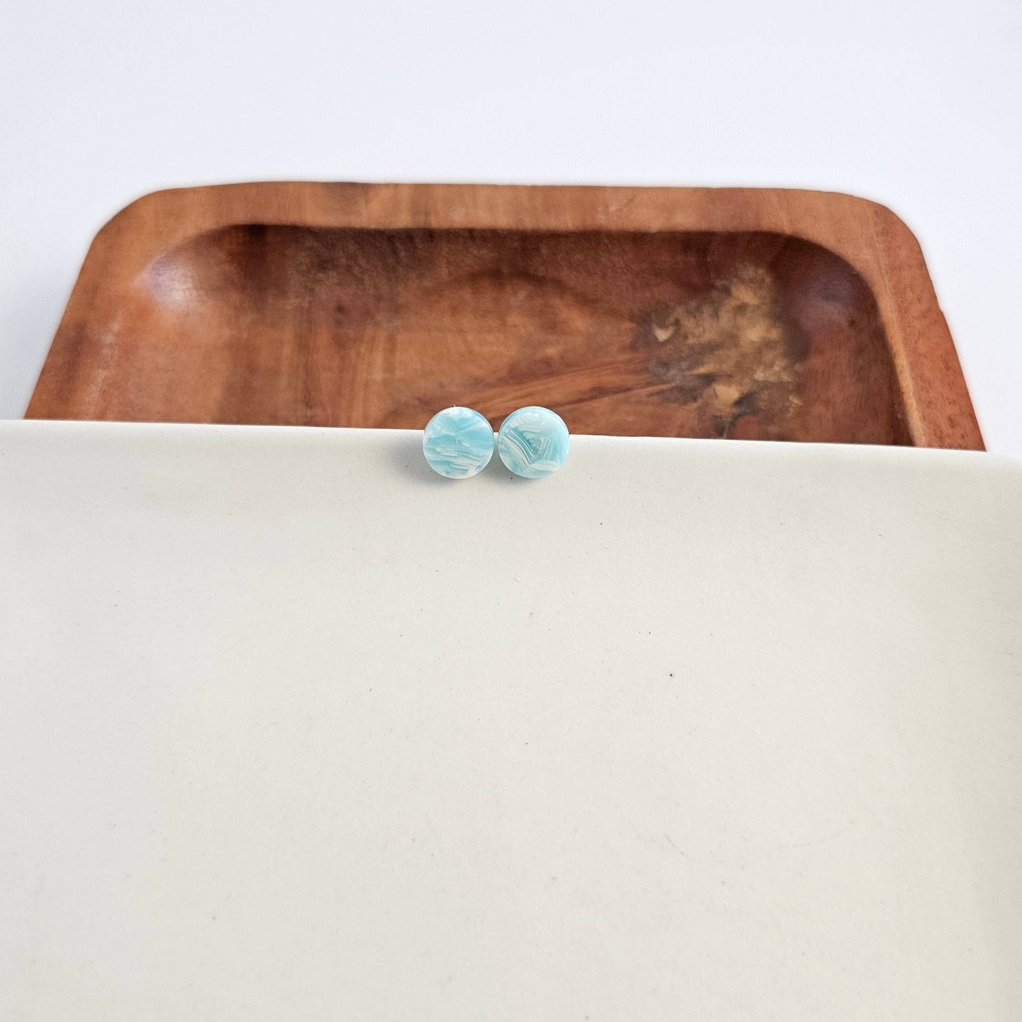 Kate Studs - Aquamarine // Jewelry, Earrings, Gift