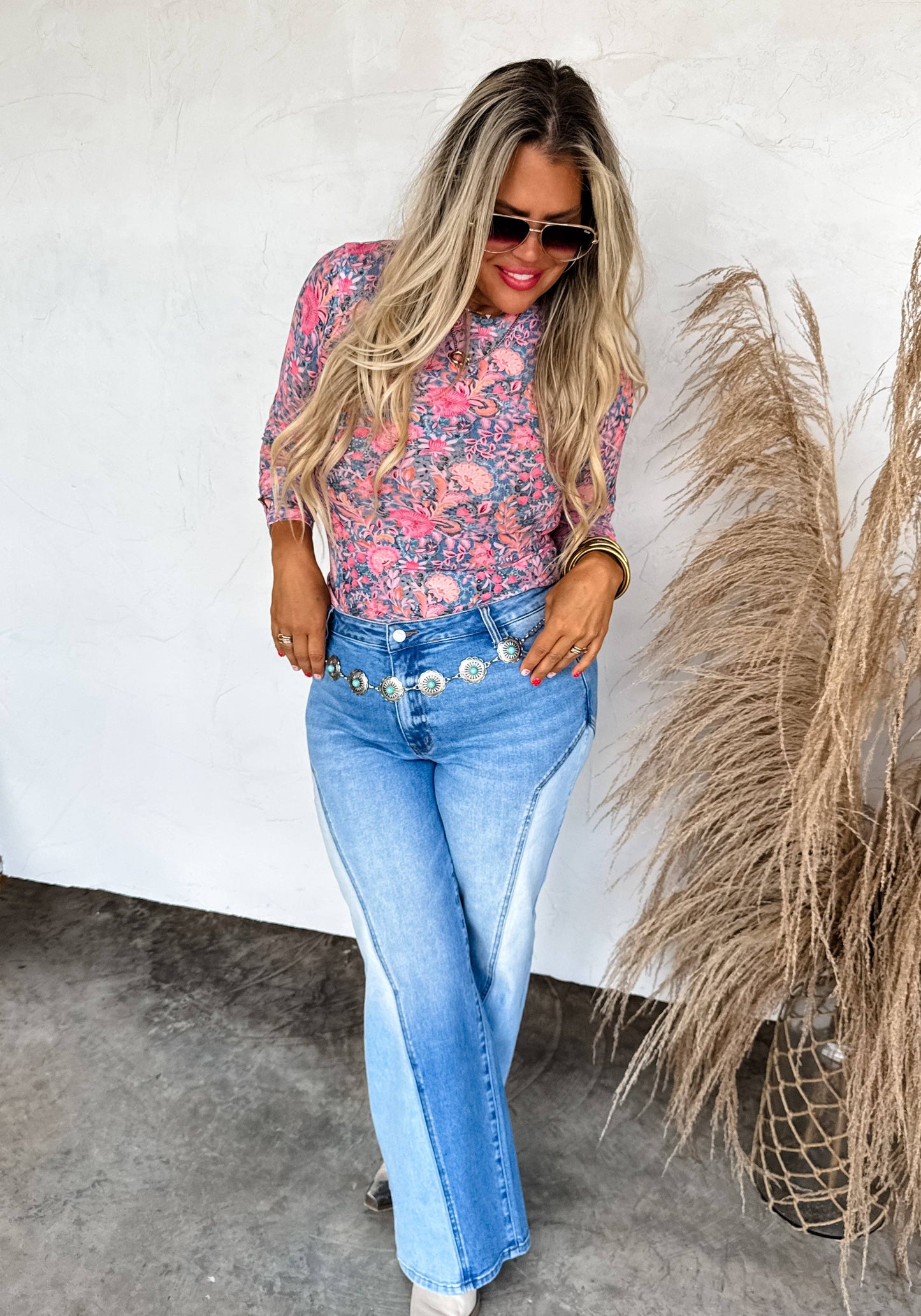 BOOTS & BLOOMS COLLECTION MESH TOPS