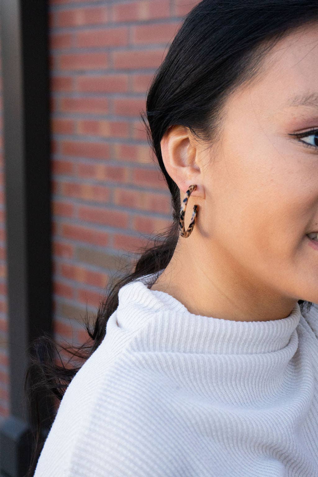 Camy Hoops - Cheetah // Gift, Earrings, Jewelry
