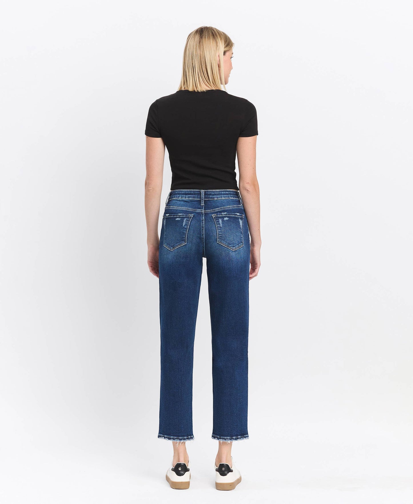 HIGH RISE SLIM BARREL JEANS LV1519