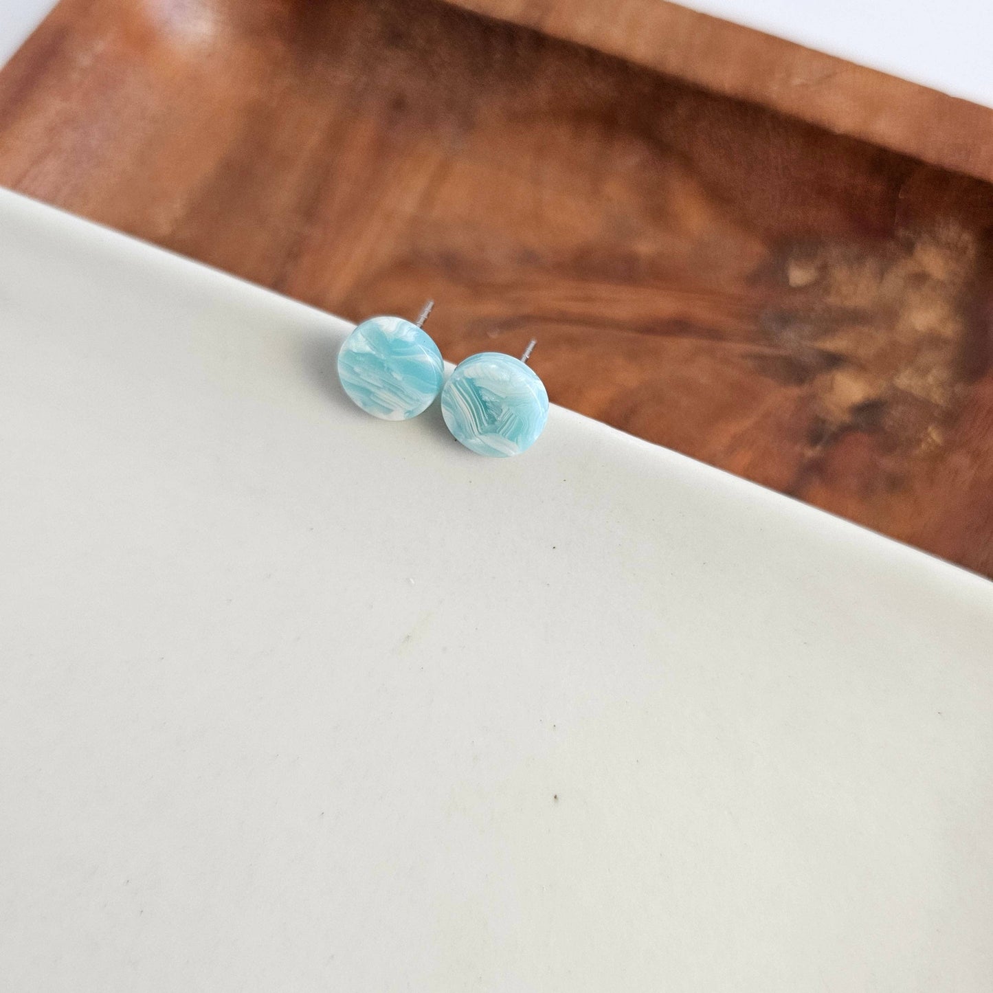 Kate Studs - Aquamarine // Jewelry, Earrings, Gift