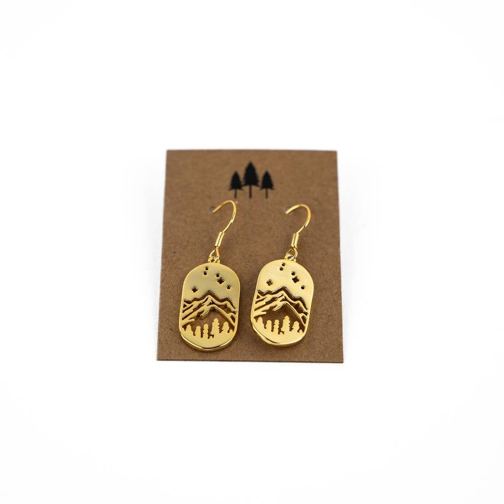 Starry Night Earrings - Gold