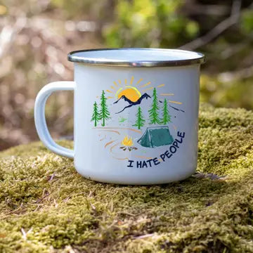 I HATE PEOPLE CAMPING MUG