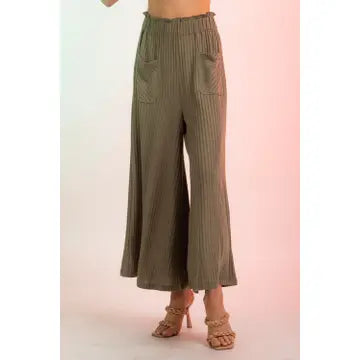 Gaucho Pants - Olive