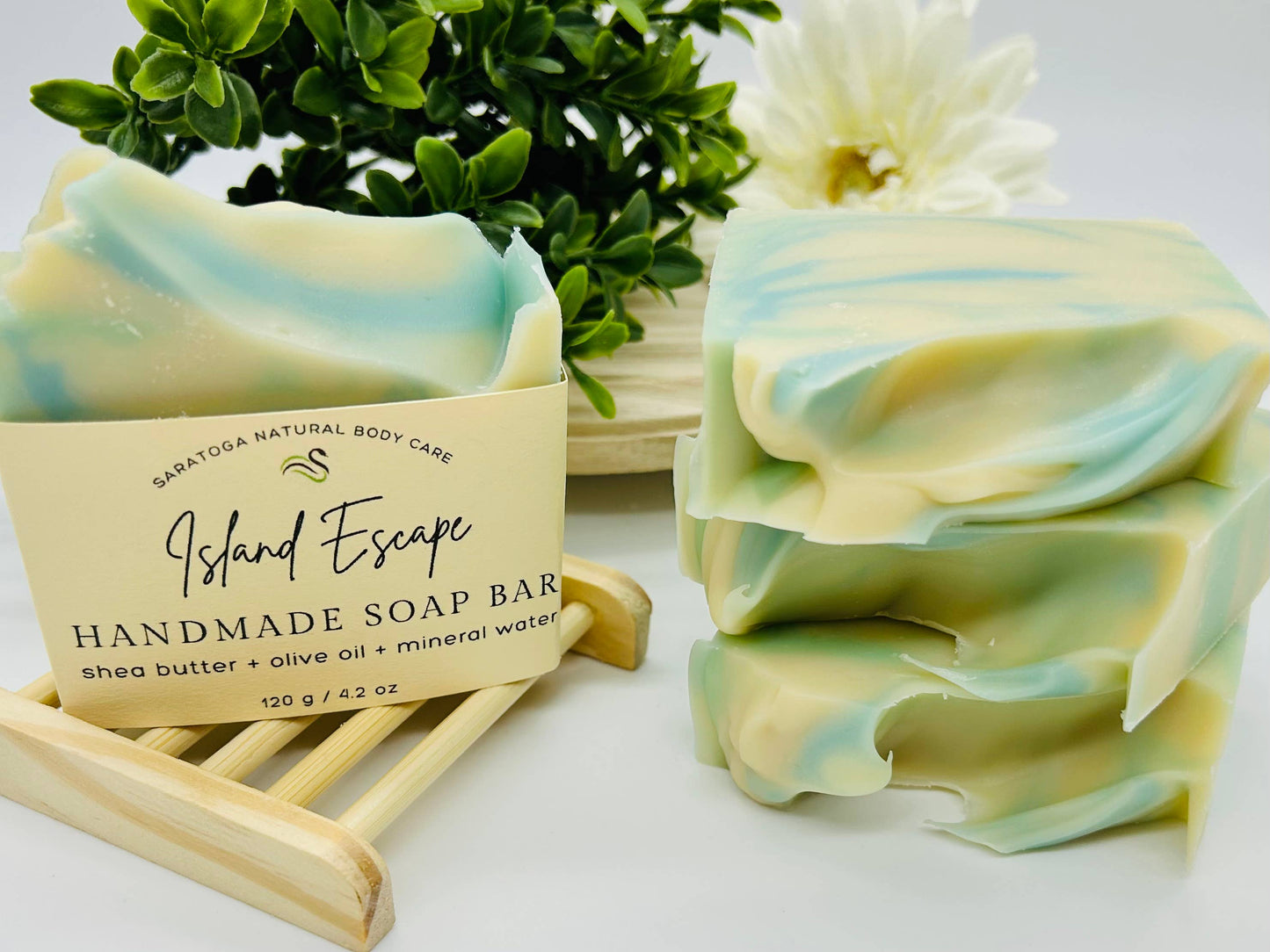 Island Escape Tropical Handmade Soap Bar VEGAN COLD PROCESS