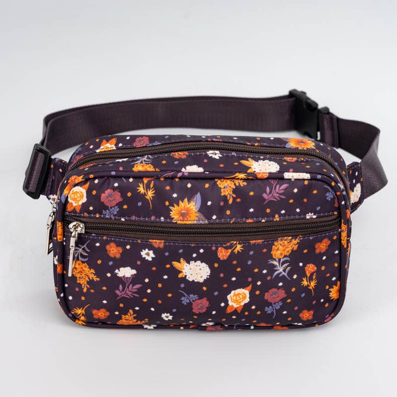 Belt Bag - Plum Floral