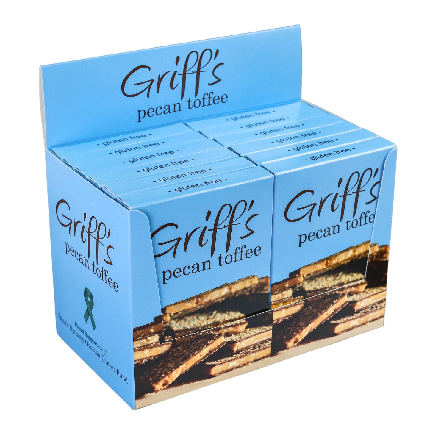 Griff's Pecan Toffee - 2oz Dark Chocolate Toffee