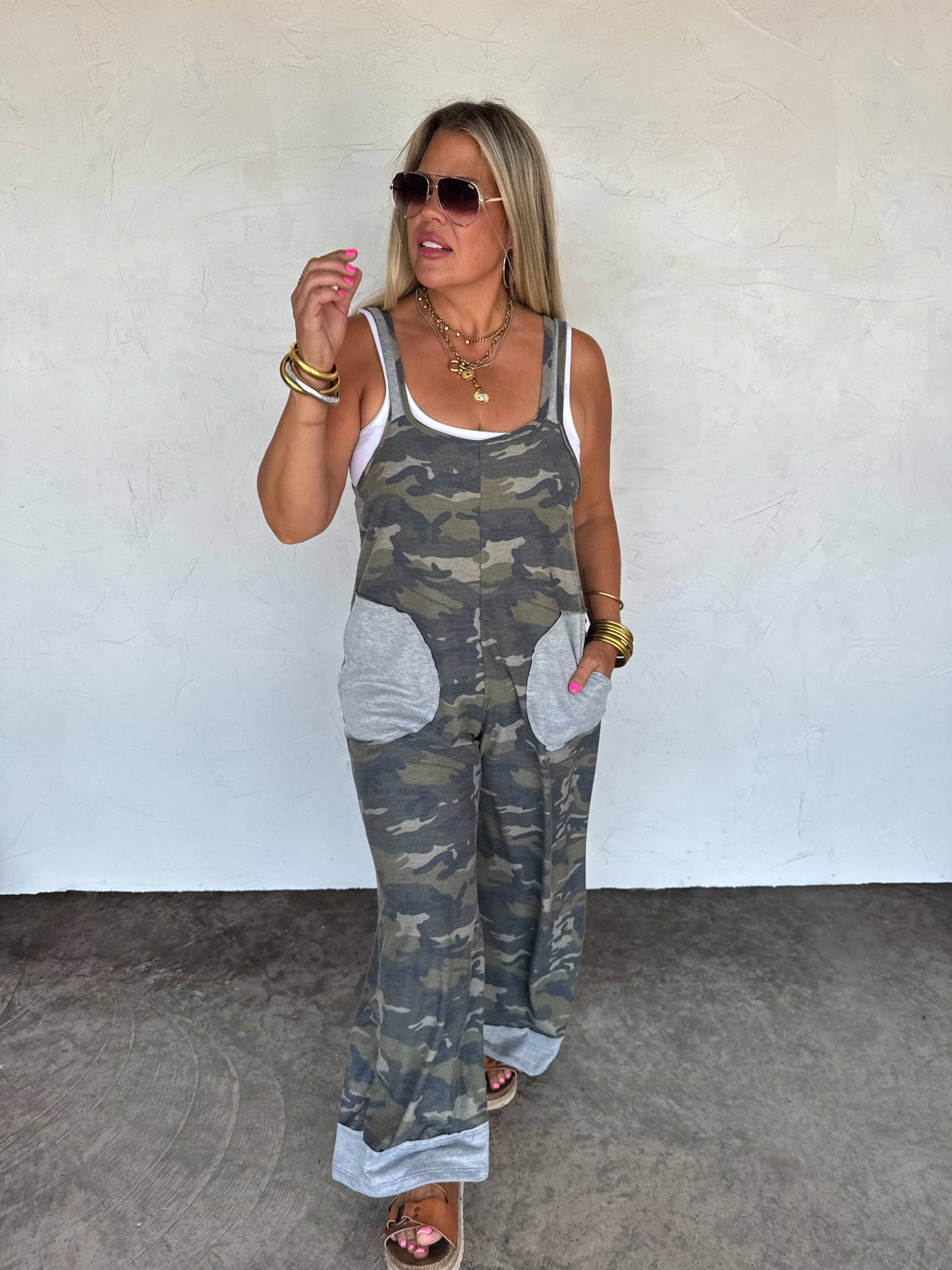 RICKI CAMO ROMPER