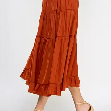 Midi Skirt - Rust