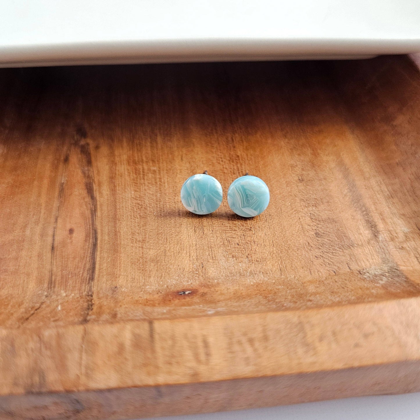 Kate Studs - Aquamarine // Jewelry, Earrings, Gift
