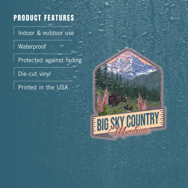 "Big Sky Country - Montana" Sticker