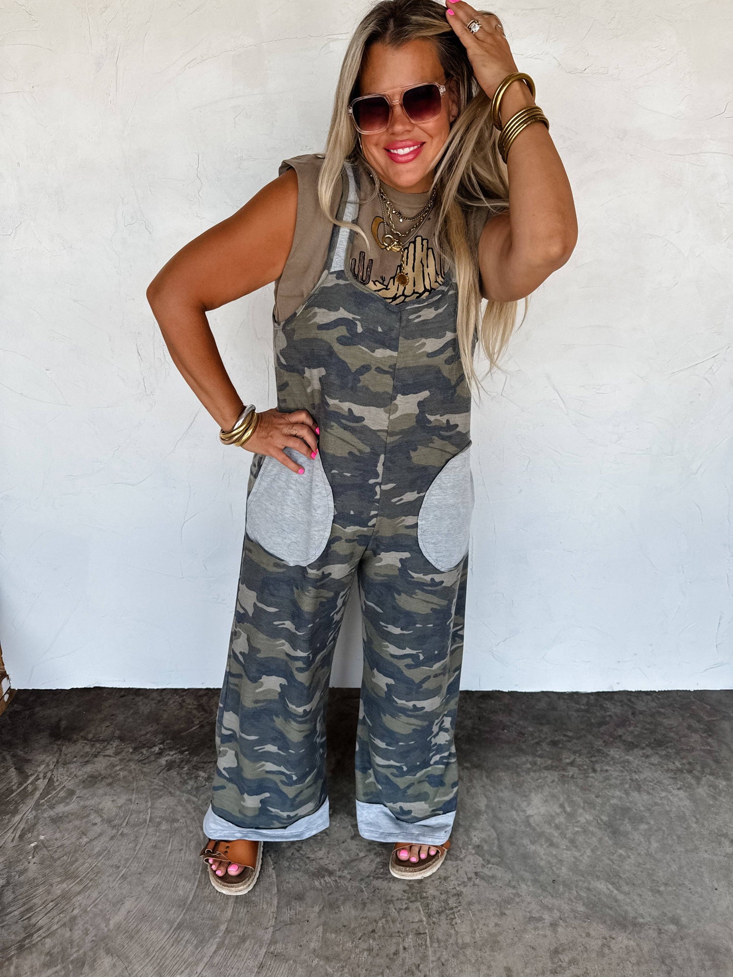 RICKI CAMO ROMPER