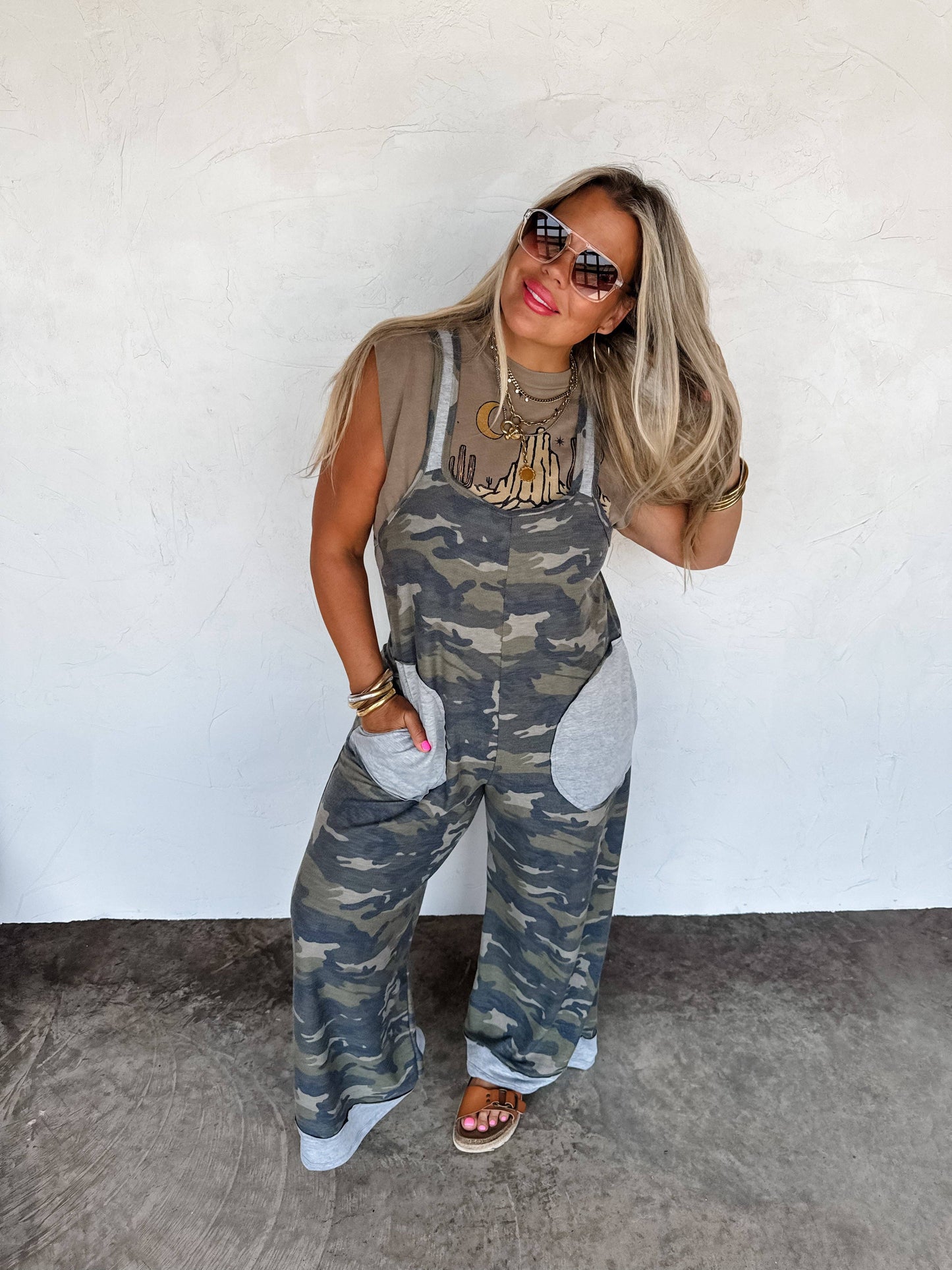 RICKI CAMO ROMPER